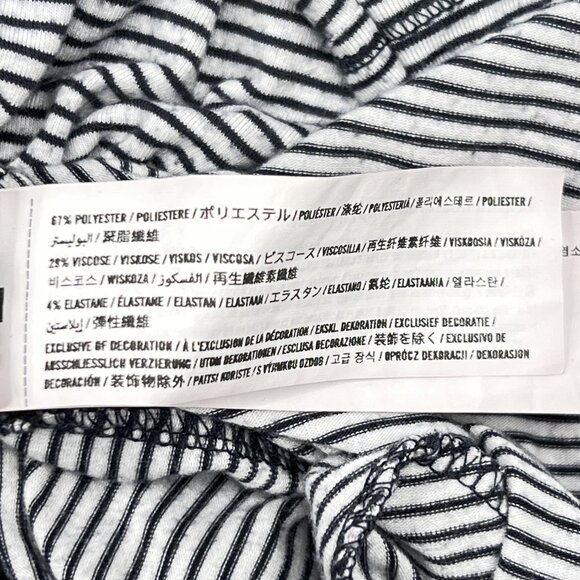 Abercrombie & Fitch Striped Jersey Shirt Dress Drawstring Waist Pockets - NWOT - Picture 5 of 6